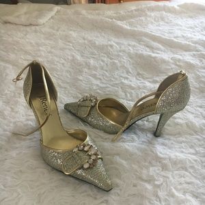 Gold and Silver J Renee Heels